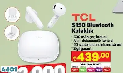 TCL S150 BLUETOOTH KULAKLIK TCL S150 BLUETOOTH KULAKLIK